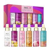 So…? Unique Body Mist Set - Perfumes for Women with Fresh, Floral, Sweet Scents - 6 Hour Wear Body Spray for Women - Travel Size Gift Set - 6 pcs - Showlu Well Nation Store
